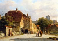 Dutch Town in Winter