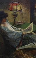 Seated Woman In A Kimono