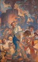 Smiths at Work (study for the third panel of his mural for the Rockefeller Center, New York)