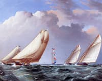 Yachts Rounding the Mark