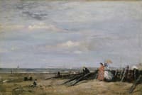 A Beach Scene at Trouville