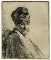 Bust of a Man Wearing a High Cap - the Artist's Father ?