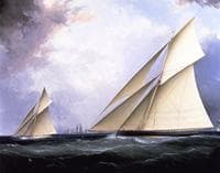'Puritan' and 'Genesta', America's Cup 1885