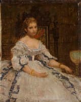 Sketch for Portrait of Mary Crowninshield Warren Hammond