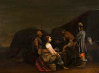 Soldiers Playing Cards