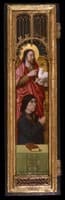 Lamentation over Christ with Donors and Saints (triptych)