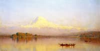 Mount Rainier, Bay of Tacoma, Puget sound