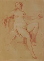 Female nude, study for The Toilet of Psyche