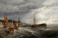 Fishing Boats Running into Port