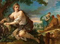 Psyche Gathering the Fleece of the Rams of the Sun