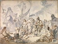 Story of Mark Antony - Cleopatra Arriving in Tarsus