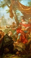 History of Clovis - St Remigius of Reims Submitting before Clovis