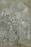 Story of Psyche - Psyche Obtaining the Elixir of Beauty from Proserpine