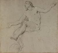 Study of a Naked Man, for the Apotheosis of St Louis