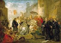 Entry of the Archbishop of Paris into Orleans in 1733 (study)