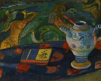Still Life with Quimper Pitcher