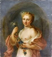 Young Girl Holding Flowers