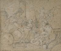 Youth and Virtue Presenting Two Princesses to France