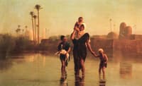 The Way from the Village - Time of Inundation