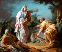 Aethra Showing her Son Theseus the Place Where his Father had Hidden his Arms