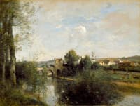 Seine and Old Bridge at Limay