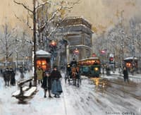 The Arc de Triomphe in Winter