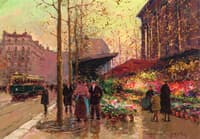 A Flower Market at La Madeleine