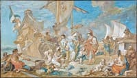 Story of Mark Antony - Cleopatra Arriving in Tarsus (second version)