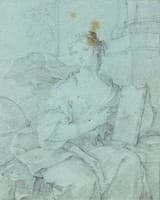 Portait of a Woman Holding a Book
