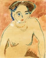 Semi-Nude Young Girl