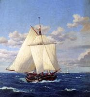 A Danish Yacht Passing Stevns