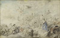 Allegory of the Birth of the Duke of Burgondy in 1750