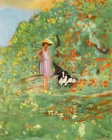 Girl and Her Goat