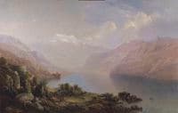 Chateau de Chillon, Lake Geneva and Les Dents du Midi