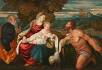 The Holy Family with Saint John the Baptist