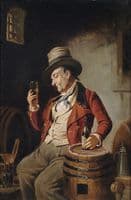 Wine Drinker in the Cellar