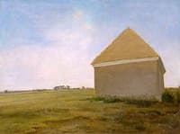 Newmarket Heath, with the 4-Miles Stables Rubbing House at the Start of the Beacon Course