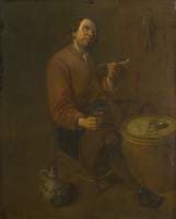 A Peasant Seated Smoking