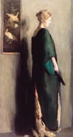 Woman in Green Kimono
