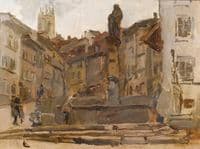 Fontaine St Anne, Fribourg, Switzerland.