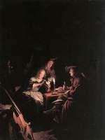Card Players at Candelight