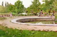 A Water Fountain in Prospect Park
