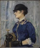 Young Woman in a Round Hat