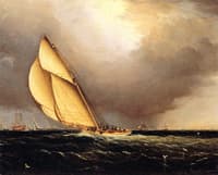The 'Volunteer' Taking the Lead Around the Lightship Sandy Hook
