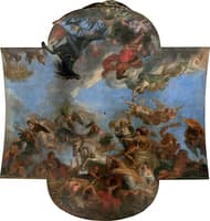 Hall of Mirrors 06 - The Crossing of the Rhine in 1672/Louis XIV Taking Maastricht in 13 Days, 1673