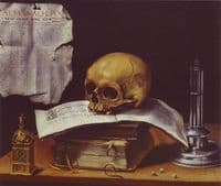 Vanitas Still Life with Skull