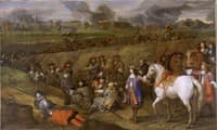 Louis XIV Visiting a Trench During the Siege of Tournai in 1667