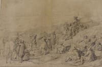 Louis XIV Visiting a Trench During the Siege of Tournai in 1667