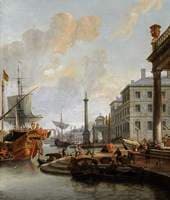 Capriccio View of a Seaport