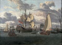 Czar Peter the Great on Board His Yacht en route to the "Pieter en Paul"